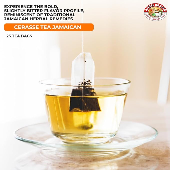 Angel Brand Cerasse Tea Bags Jamaican 24 – Bitter Melon Tea for Detox. - Most popular teas in Jamaica with Health Benefits and Delicious Flavor Profile