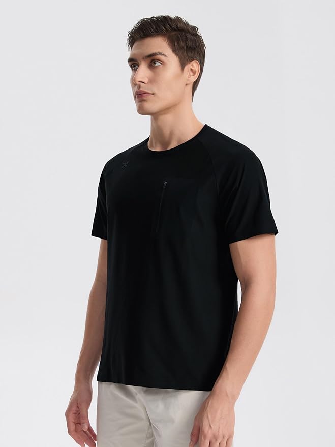 Moisture Wicking Quick Dry Soft Pickleball Workout Hiking Camping Running Shirts for Men Outdoor Sports