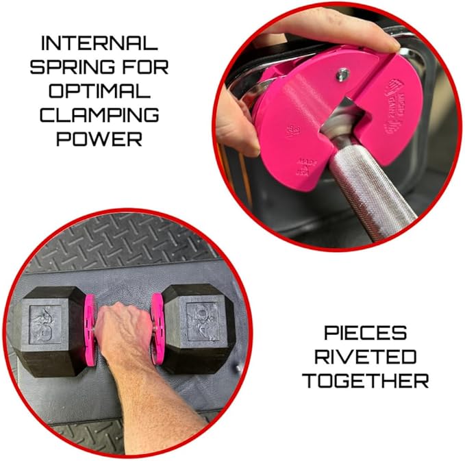 Micro Gainz Dumbbell Fractional 1.25lb Weight Plate, Ideal for Micro Loading, (Choose Color) 4 Piece Fractional Weight Plates, Designed for Dumbbell Training, Made In USA