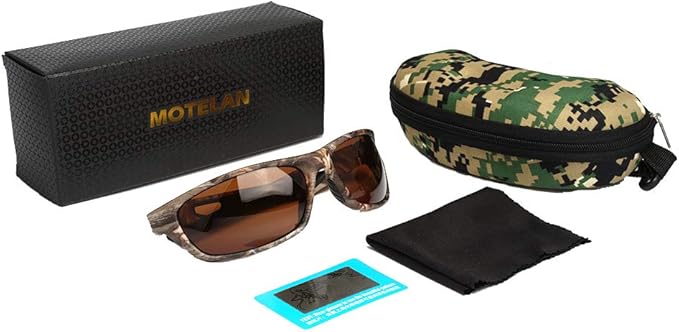 Polarized Outdoor Sports Sunglasses Tr90 Camo Frame for Men Women Driving Fishing Hunting Reduce Glare