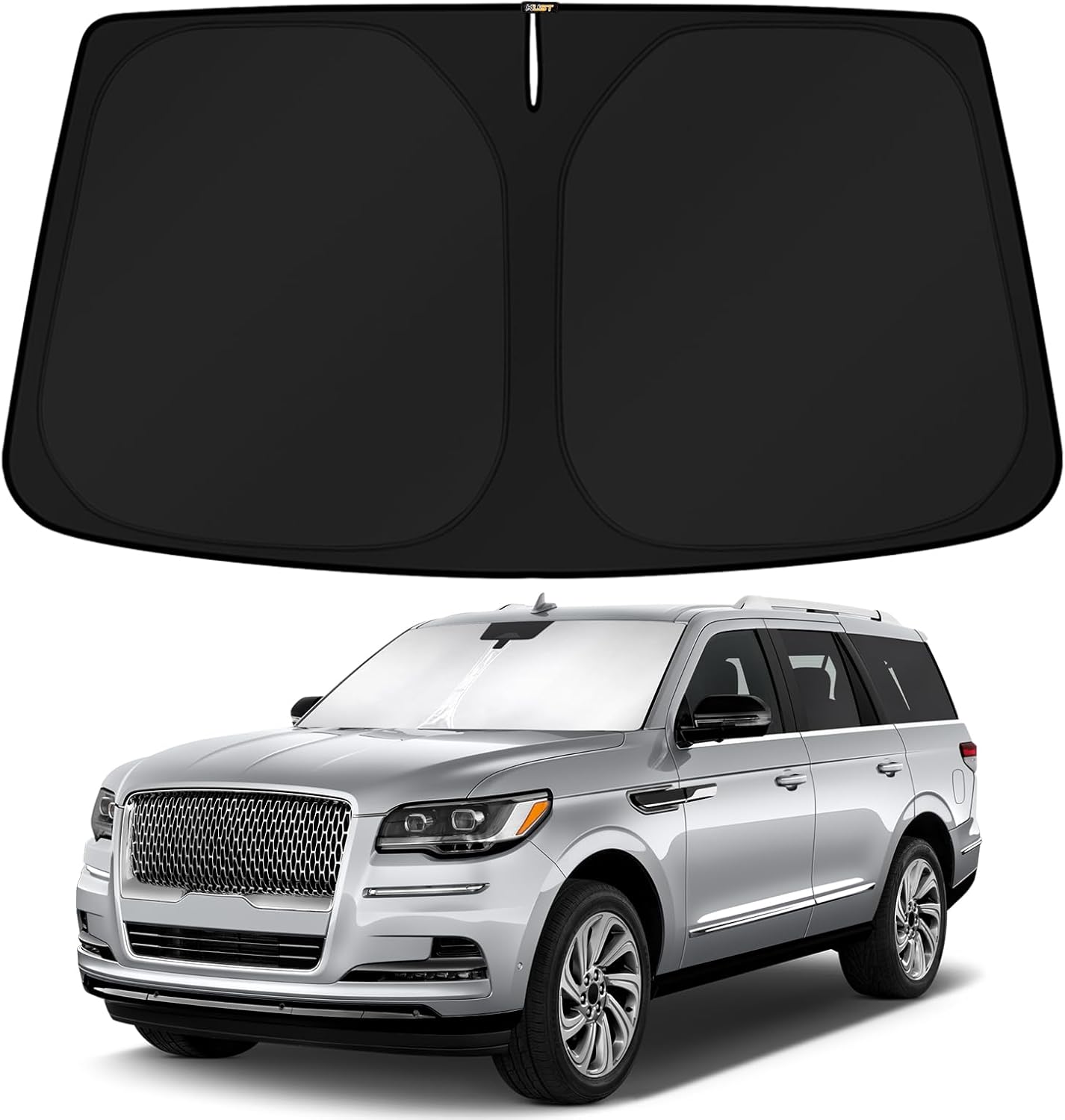 KUST Windshield Sun Shade for 2018-2024 2025 Lincoln Navigator Accessories Custom Fit Sunshade Sun Visor Protector Foldable Blocks UV Rays Keep Your Car Cooler