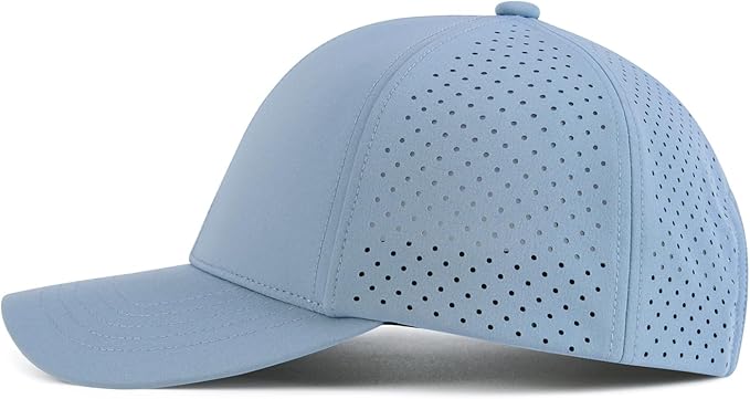 VOBOOM Men Quick Dry Baseball Cap Laser Cut Mesh Ball Curved Brim Snapback Hat