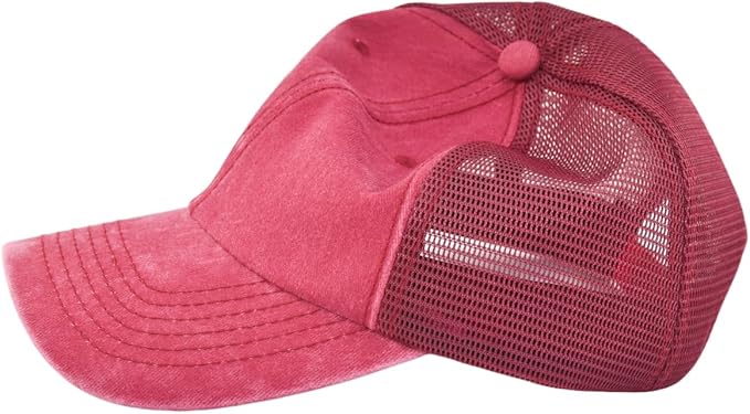 Comfy Vintage Trucker Baseball Hat- M/L/XL/XXL Women Men Unstructured Washed Dad Cap | Snapback | Soft Crown | Soft Mesh