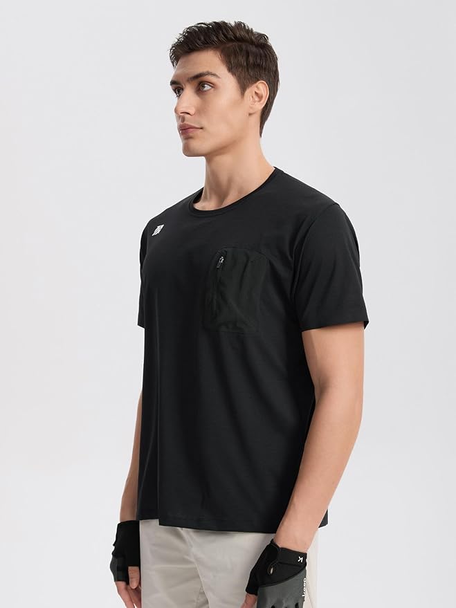 Moisture Wicking Quick Dry Soft Pickleball Workout Hiking Camping Running Shirts for Men Outdoor Sports