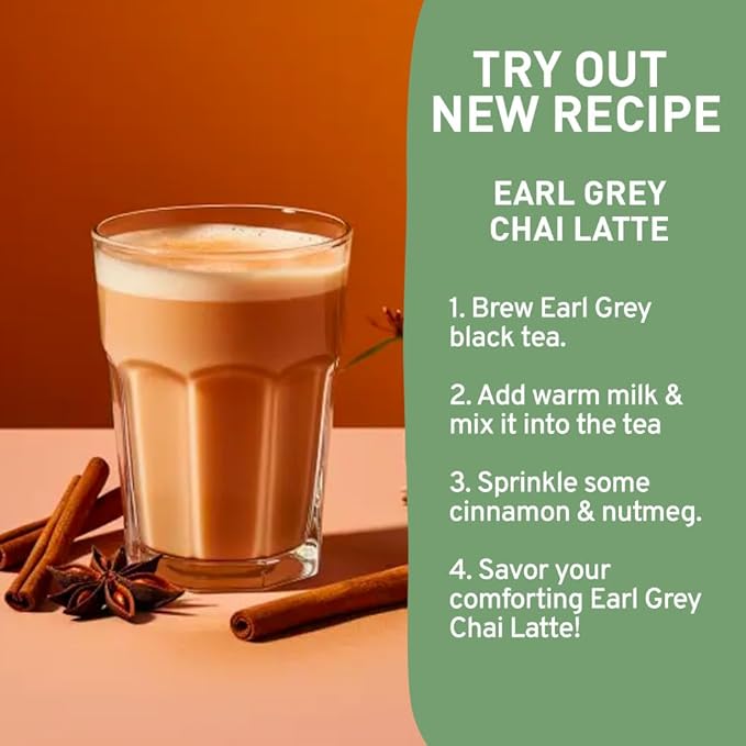 HANDPICK, Earl Grey Black Tea Bags (100 Count) Bergamot Oil | Caffeinated, Earl Grey Tea Bags | Flavoured With Citrus and Bergamot Brew Hot/Iced Tea with or without milk