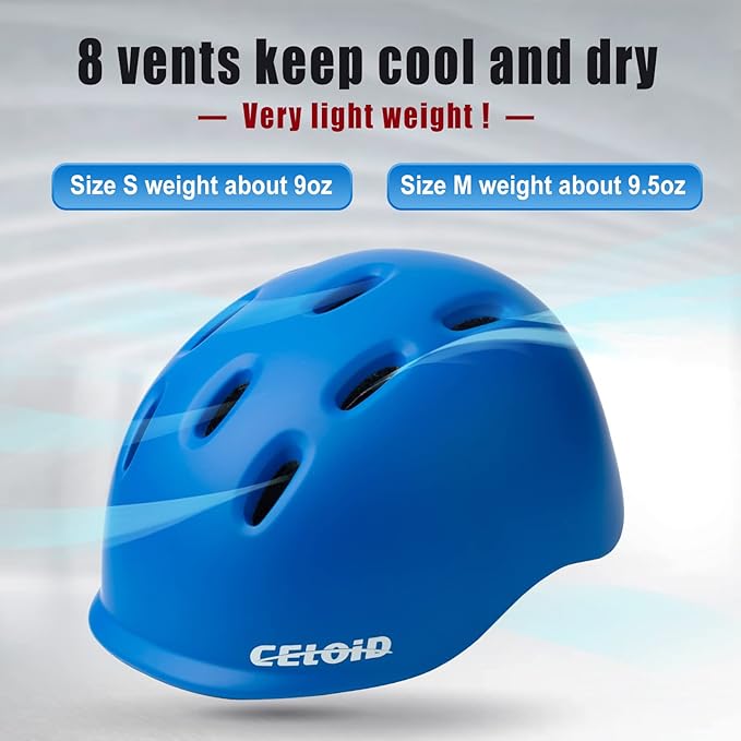 Kids Bike Helmet,Toddler Cyling Helmets for Ages 5-8-9-10-12-14-16Years Youth Boys & Girls,Child Adjustable Multi-Sport Bicycle Skateboard Roller Skate Scooter Balance Skateboarding Helmet