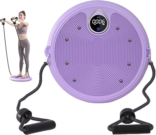 Waist sculptor twist Ab Twister Board 11.8x1.5in Exercise Waist Twisting Disc with 8 Magnets Fitness Twister Handles Trims Waist Slimming Balance Rotating Disc Planche a disque pour abdominaux(