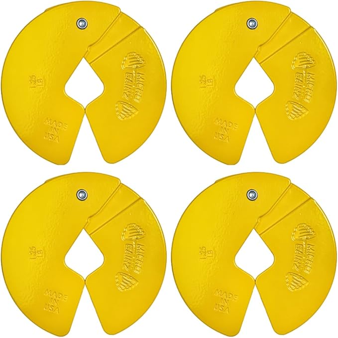 Micro Gainz Dumbbell Fractional 1.25lb Weight Plate, Ideal for Micro Loading, (Choose Color) 4 Piece Fractional Weight Plates, Designed for Dumbbell Training, Made In USA