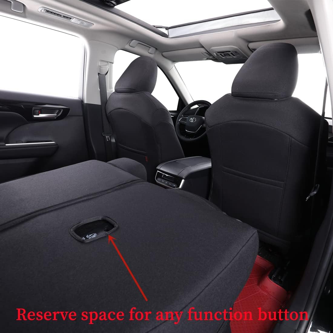 coverdream Custom Seat Covers Compatible with Select Toyota Camry Hybrid 2012 2013 2014 2015 2016 2017 Models (Black,Full Set)