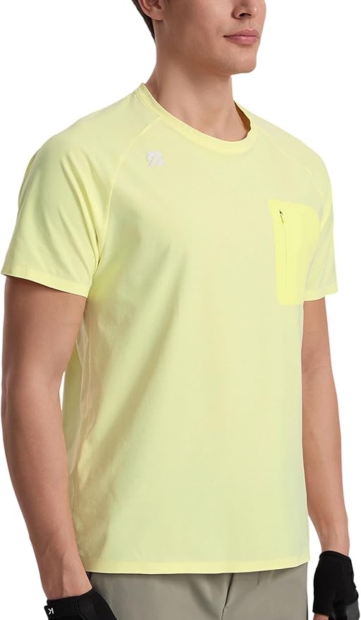 Moisture Wicking Quick Dry Soft Pickleball Workout Hiking Camping Running Shirts for Men Outdoor Sports