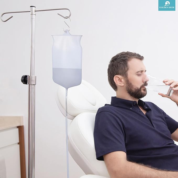 Silicone Enema Bag Kit - 2 Quart Capacity, 5 Multi-Size Reusable, Controlled Water Flow for Colon Detox Cleanse Enemas