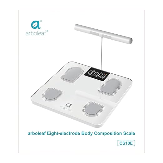 arboleaf Scale for Body Weight, Smart Scale with BMI, Body Fat, Muscle Mass, 26 Metrics Full Body Composition Analyzer, 8-Electrode High Precision Digital Bathroom Scale, Bluetooth Sync