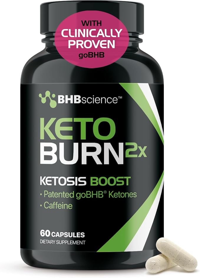 Keto BHB Exogenous Ketones Supplement - BHB Science Keto Diet Pills with Patented goBHB and Caffeine for Natural Energy Focus Body Sculpting & Ketosis Support - Vegetarian & Non-GMO (1 Month Supply)