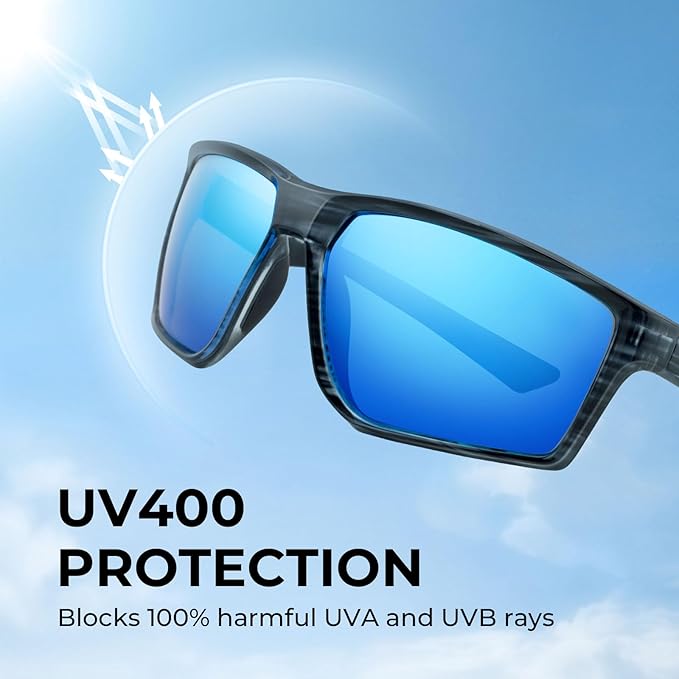 KastKing Osage Polarized Sport Sunglasses for Men and Women, Ideal for Driving Fishing Cycling Running, UV Protection