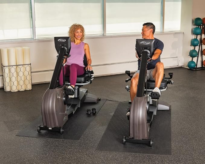 RB8PRO Recumbent Exercise Bike, Gray, Low-Impact Exercise, 360-Degree Swivel Seat, Engaging Programs Including Measuring Imbalances, & Compatible with Free NuStep Wellness App