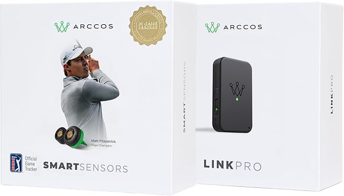Arccos Smart Sensors Bundle - Gen 4 Smoke Sensors, Link Pro & 1st Year's Membership