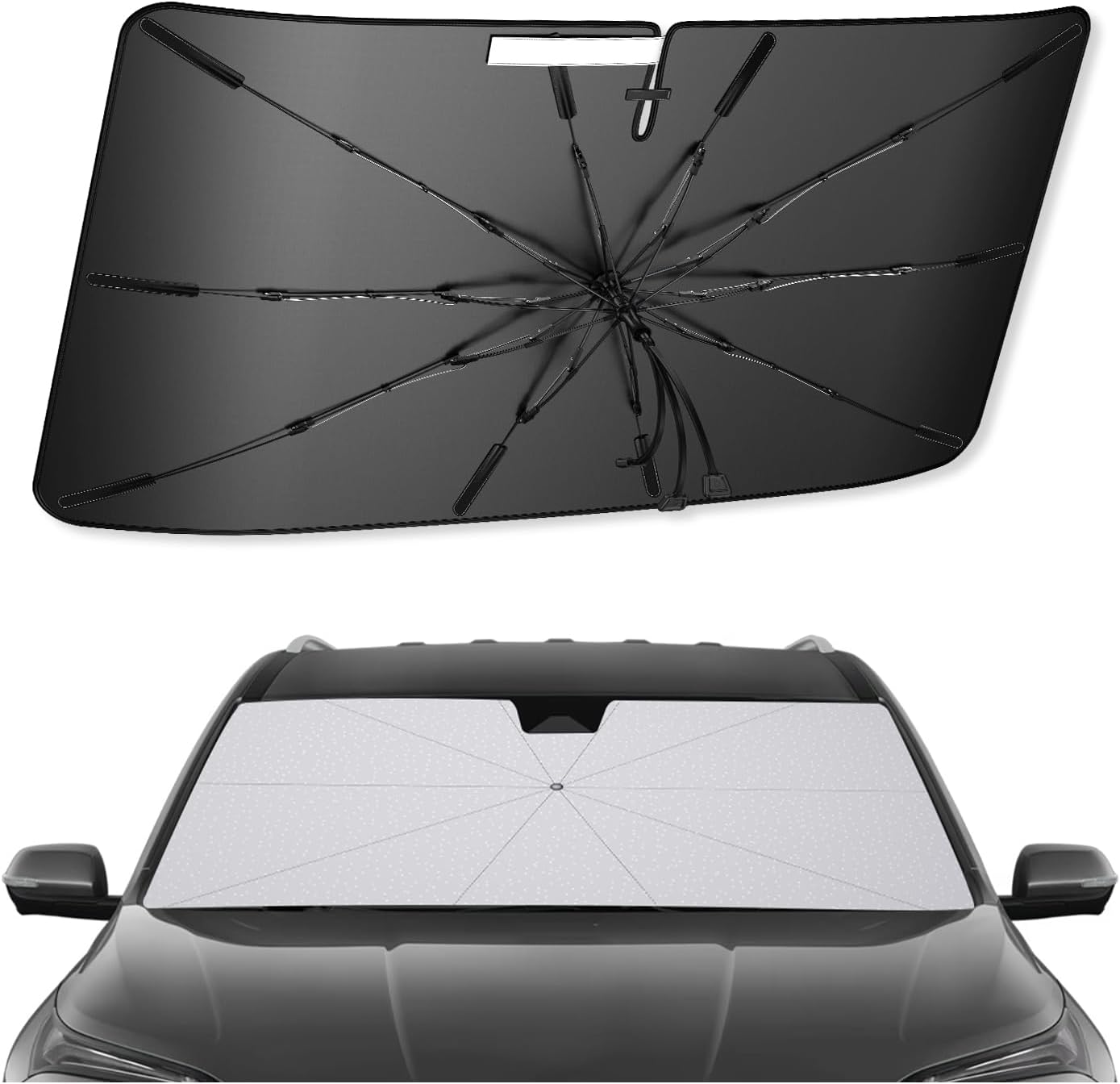 SXCY for 2025 Buick Enclave Windshield Umbrella Sunshade [Easier Foldable] for 2025 Buick Enclave Accessories 2025 Enclave Sunshade Umbrella 2025 Enclave Windshield Umbrella Sun Shade