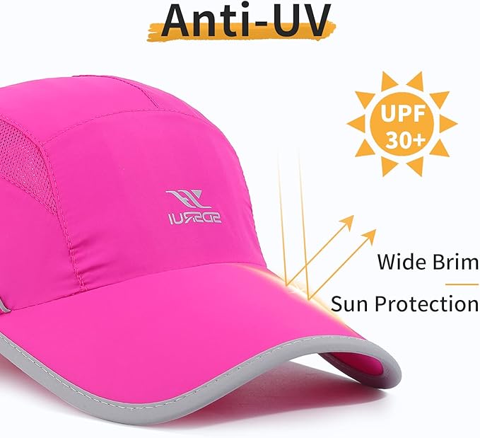 Running Hat Mesh Sports Cap Lightweight Quick Drying Runner Cap for Men Women