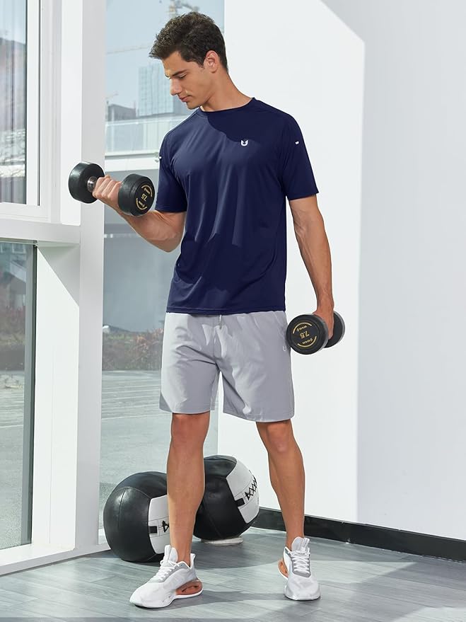 NORTHYARD Men's Athletic Running T-Shirts Quick Dry Workout Shirts Short-Sleeve Sports Gym Tee Tops Performance Activewear