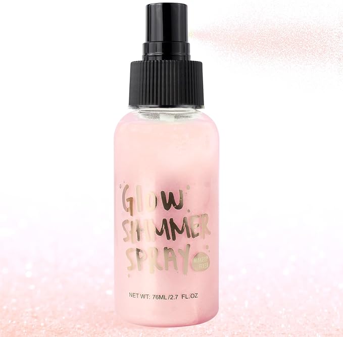 Glitter Spray for Hair and Body, Glitter Body Spray, Quick-Drying Waterproofing Body Shimmer Suitable for Festival Rave