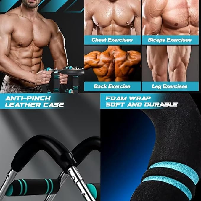 Twister Arm Trainer,40-130lb Adjustable Chest Workout Equipment,Muscle Builder & Strength Training for Arms,for Men & Women, Home Gym Strength Trainer