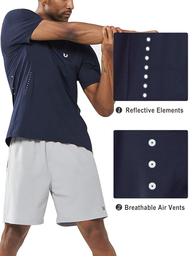 NORTHYARD Mens Athletic Shirts Short Sleeve Gym Workout Running Training Sports Performance T Shirt Basic Tee for Men