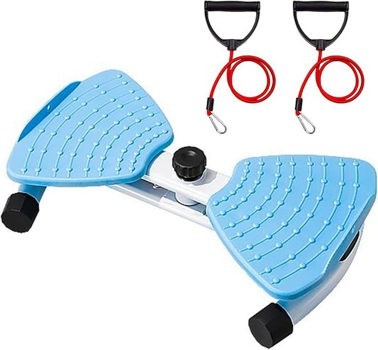 Flexforge Pilates Twister Waist Twisting Machine with Resistance Bands 360° Non-Slip Ab Board Silent Core Trainer for Belly Fat Loss & Leg Toning 250lbs Capacity Home Gym Equipment for Women/Men