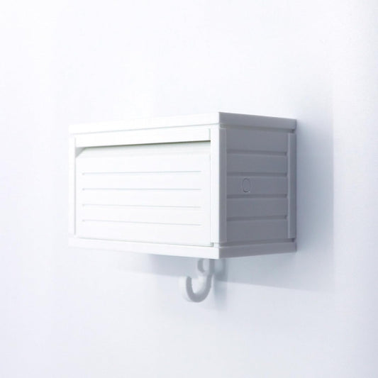 Wall-Mounted Car Display Key Holder, Decorative Garage Model Design, Multiple Colors（No Car） (Stripe-White（No Car）)