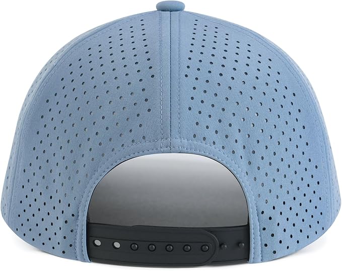 VOBOOM Men Quick Dry Baseball Cap Laser Cut Mesh Ball Curved Brim Snapback Hat