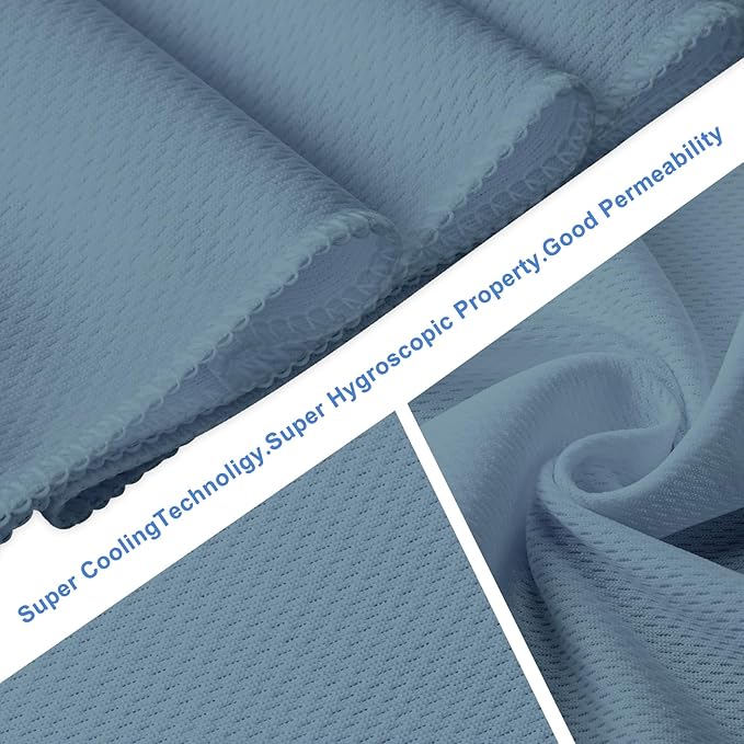 Honoson Cooling Towel Bulk - Neck & Face Cool Chilly Towels Microfiber Breathable Sport Sweat Rag for Gym, Yoga, Travel, Camping, Running, Outdoor