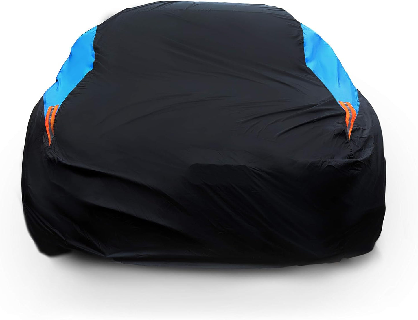 MORNYRAY Waterproof Car Cover All Weather Snowproof UV Protection Windproof Outdoor Full Coupe/Cabrio Car Cover, Universal Fit for Coupe/Cabrio (Fit Coupe/Cabrio Length 192-203 inch, Blue)