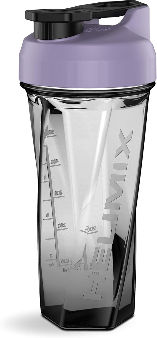 HELIMIX 2.0 Vortex Blender Shaker Bottle Holds upto 28oz | No Blending Ball or Whisk | USA Made | Portable Pre Workout Whey Protein Drink Shaker Cup | Mixes Cocktails Smoothies Shakes | Top Rack Safe