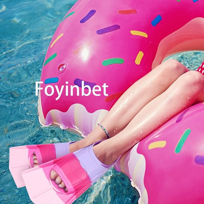 Kids Swim Fins,Short Kids Fins Youth Swimming Flippers for Lap Swimming Training for Children Girls Boys Beginners