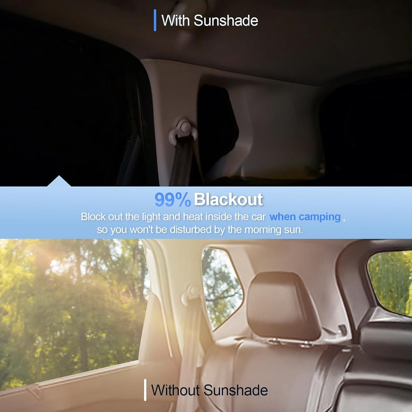 8pcs Car Window Shades for Subaru Outback Wagon 2015-2019 Accessories,Windshield Side Rear Full Sunshade,Sun Visor UV Blocking, Privacy Protection and Blackout for Camping Outdoor