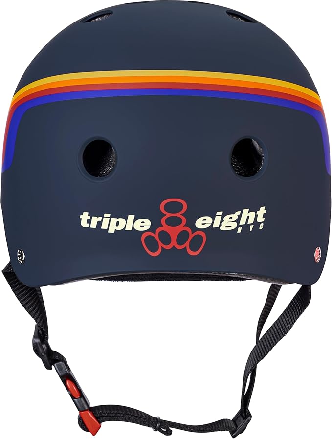 Triple Eight Certified Sweatsaver Helmet for Skateboarding, BMX, Roller Derby, Roller Skating, Inline Skating, Scooter and Bike