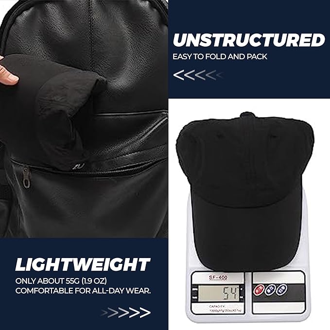 CLAPE Outdoor Sun Visor Hats Lightweight Waterproof Breathable Sports Hat UPF50+ Ultra Thin Cooling Baseball Hats