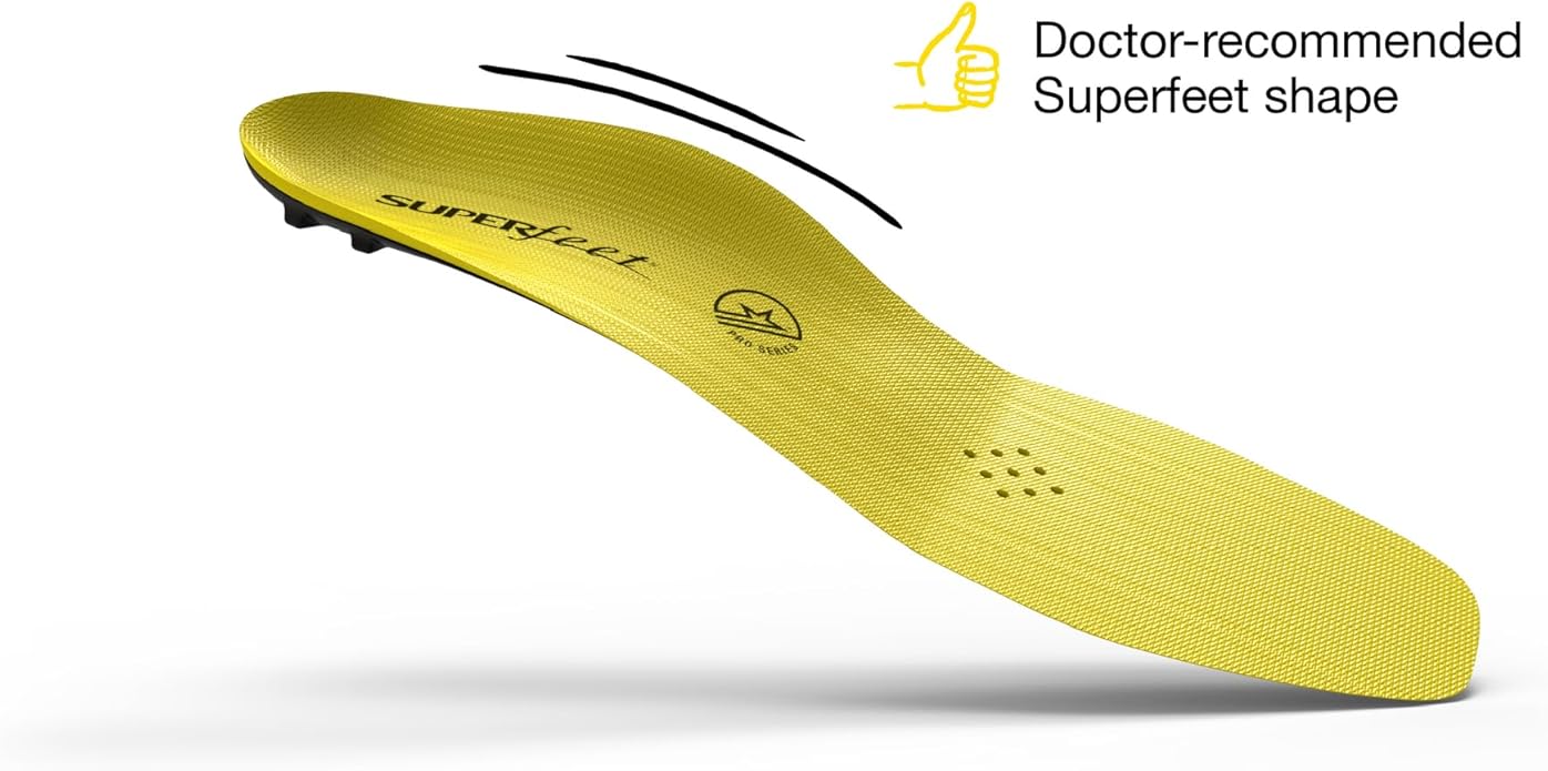 Superfeet Hockey Performance Insoles - Carbon Fiber Inserts for Hockey Skates - Professional Grade