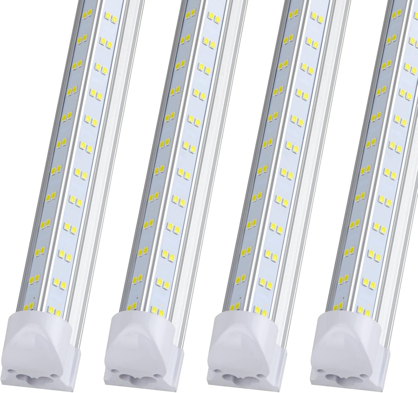 (Pack of 20), 8FT LED Shop Light Fixture - 150W 19000LM, 6000K Cold White, T8 Integrated V Shape 8' Tube Lights, High Output Bulbs for Garage Warehouse Workshop,8Feet 8Foot Led Fluorescent Bulbs