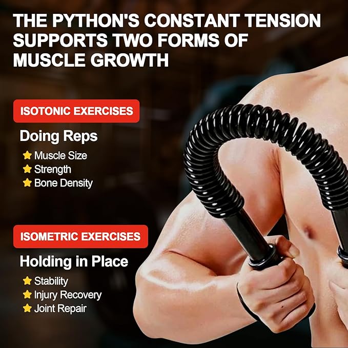 Power Twister Bar, Upper Body Strength Training Bar, Heavy Duty Arm Builder for Chest Shoulder Forearm Bicep and Arm Strengthening Workout Equipment