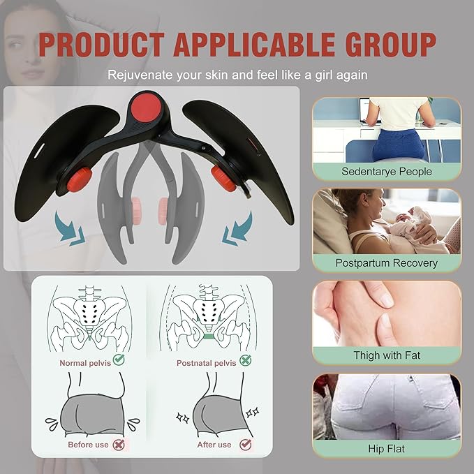 Thigh Trainer - Thigh Toner, Pelvic Floor Trainer, Kegel Trainer & Butt, Leg, Arm Toning Trainer Equipment for Home Gym Workout