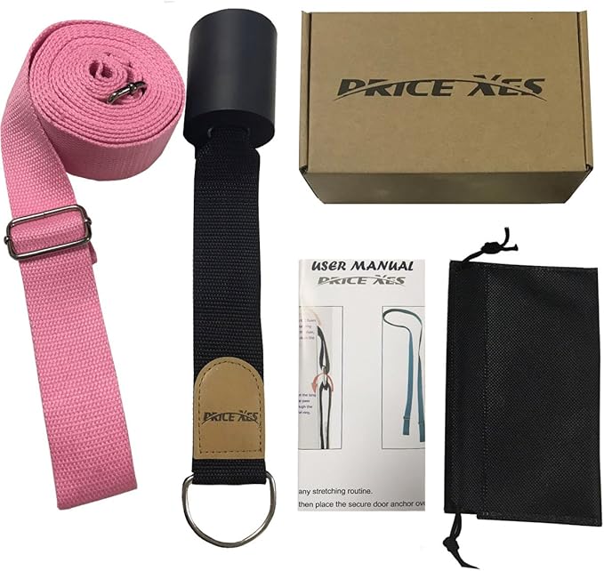 Adjustable Leg Stretcher Lengthen Ballet Stretch Band - Easy Install on Door Flexibility Stretching Leg Strap Great Cheer Dance Gymnastics Trainer Stretching Equipment Taekwondo Training