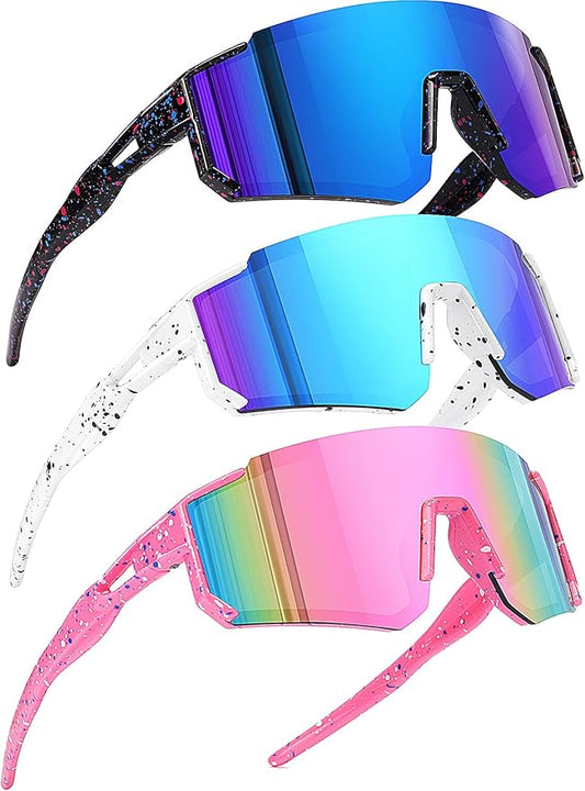 Youth Baseball Sunglasses Kids Sports Sunglasses for Boys Girls Softball Cycling Glasses UV400 Protection