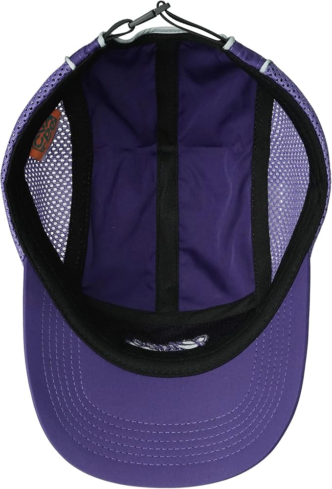 CLAPE Quick Dry 5 Panel Hat for Men, Breathable Mesh Short Brim Baseball Cap, Reflective Ajustable Outdoor Sport Running Hat