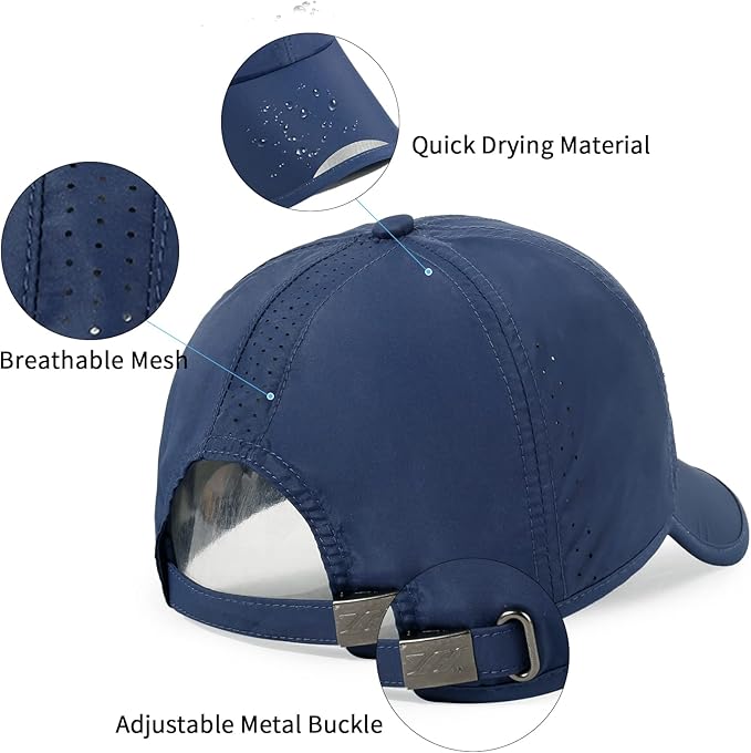 Running Hat Outdoor Sun Protection Hat Mesh Quick Dry Hat Thin Cool Baseball Cap for Women and Men