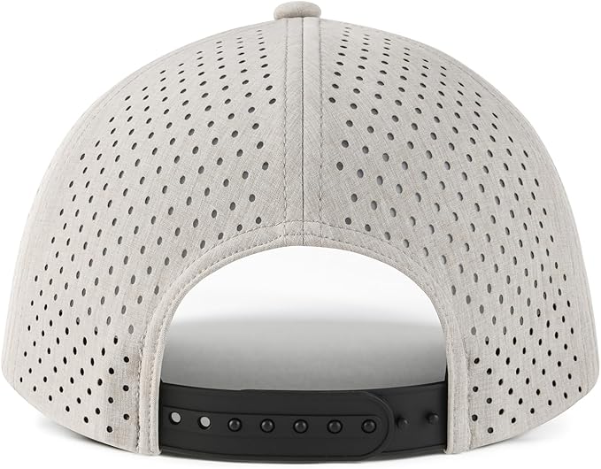 VOBOOM Men Snapback Trucker Hat, Baseball Cap for Breathable Side Laser Cut Holes