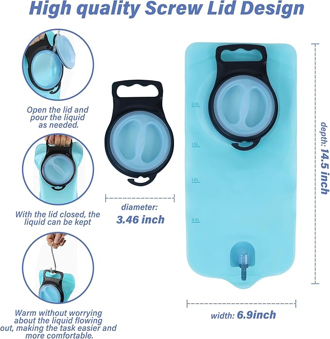 TopQuaFocus Douche Bag kit Home Coffee Enemas with 6.5FT Silicone Tube Portable Enema Bag for Men Women Colon Cleansing Flushing for Colonic Cleanse