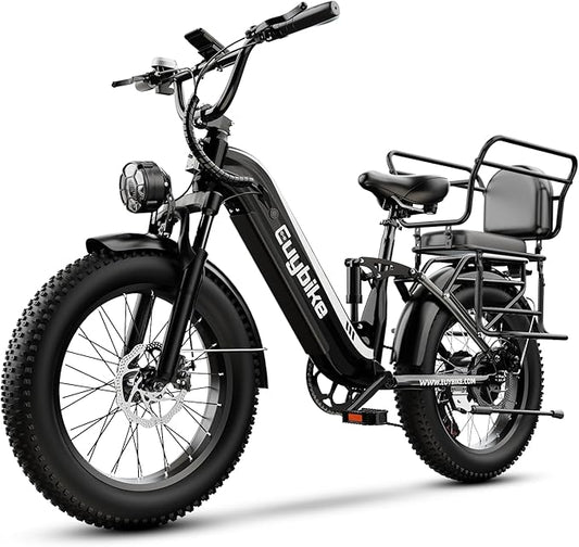 1500W Electric Bike for Adults,48V 20/60Ah Removable Battery Max Range 80Miles & 30MPH Electric Bicycle,20''×4" Fat Tire Ebike,Adult Electric Bicycles for Commute Beach Snow,E-Bike UL Certified