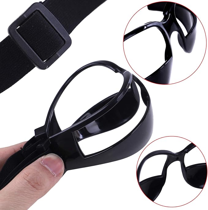 Olgaa Basketball Goggles Sport Dribble Specs Black (2 Pieces) - Sports Dribbling Specs Training Aid for Teenagers Kids Gifts
