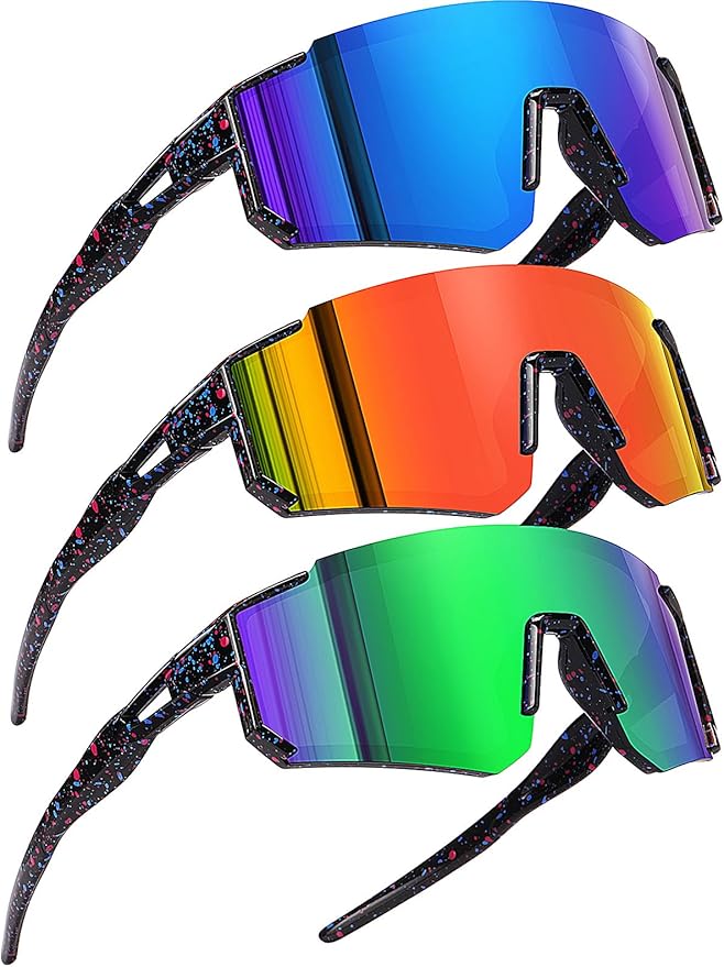 Youth Baseball Sunglasses Kids Sports Sunglasses for Boys Girls Softball Cycling Glasses UV400 Protection