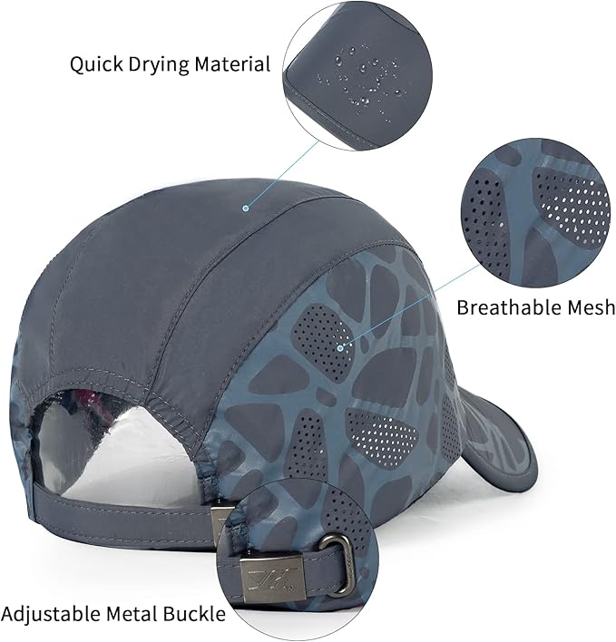 Running Hat Outdoor Sun Protection Hat Mesh Quick Dry Hat Thin Cool Baseball Cap for Women and Men